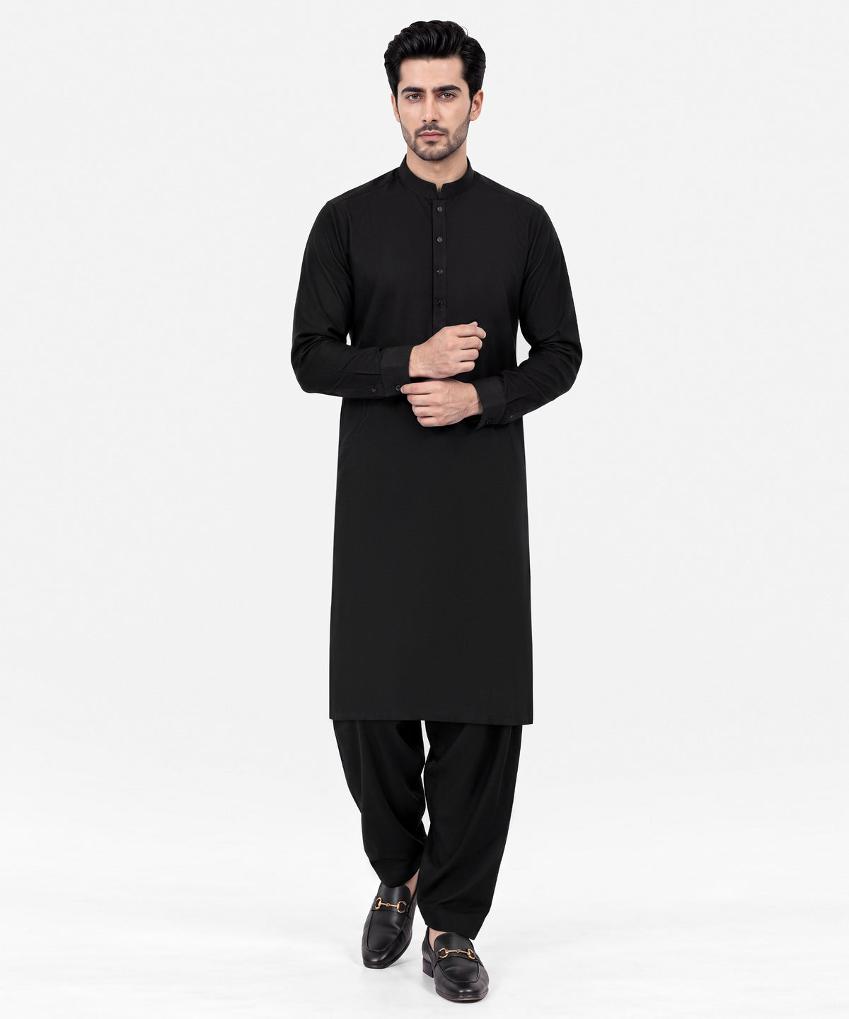Black Plain Kameez Shalwar
