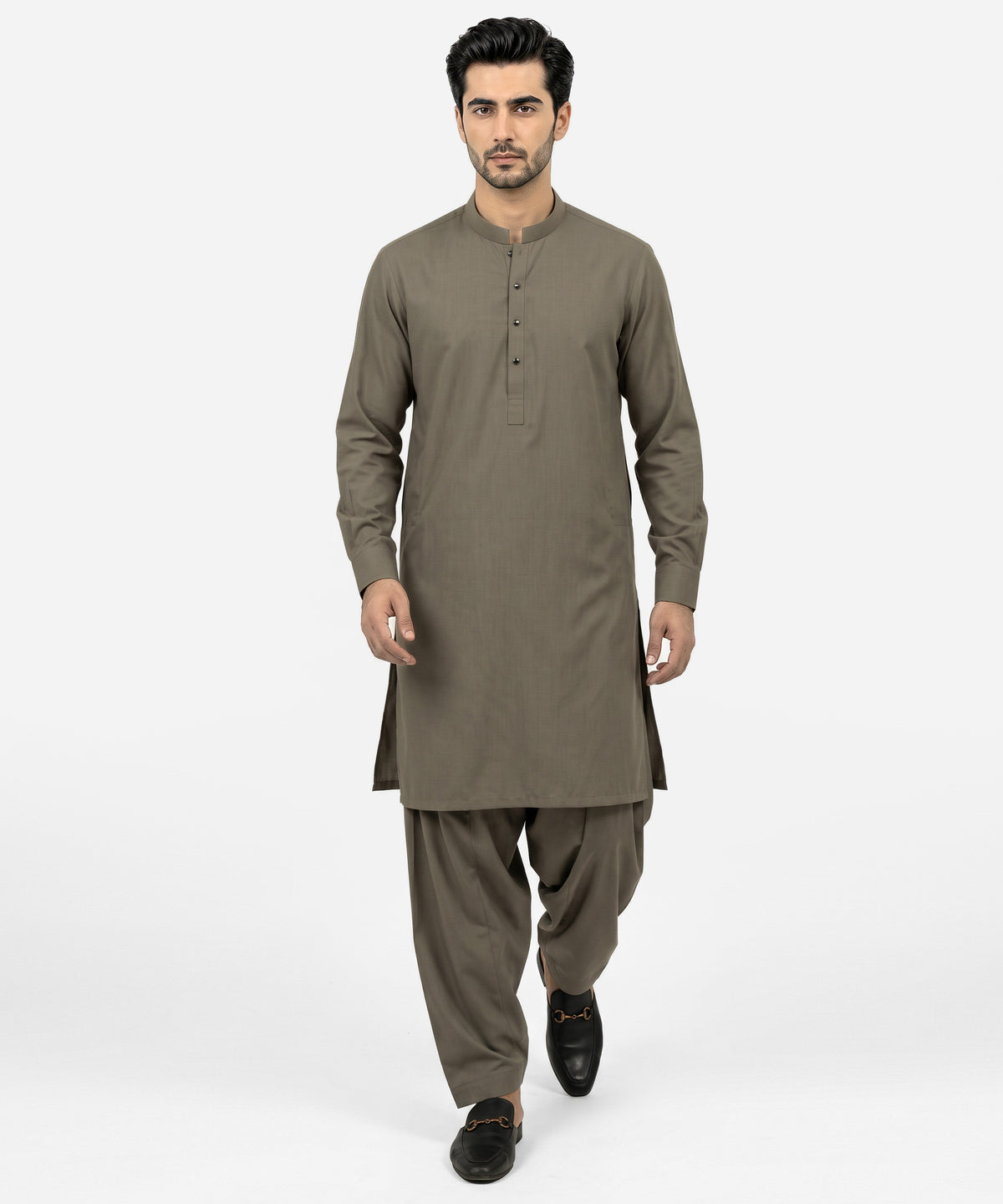 Sand Casual Kurta Trousers