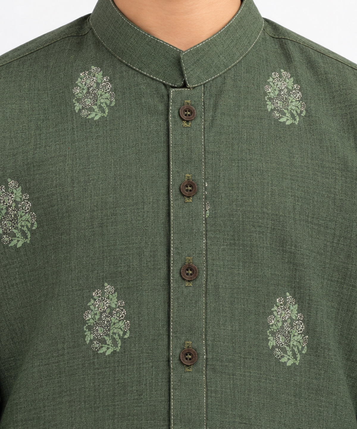 Green Formal Kurta Trousers
