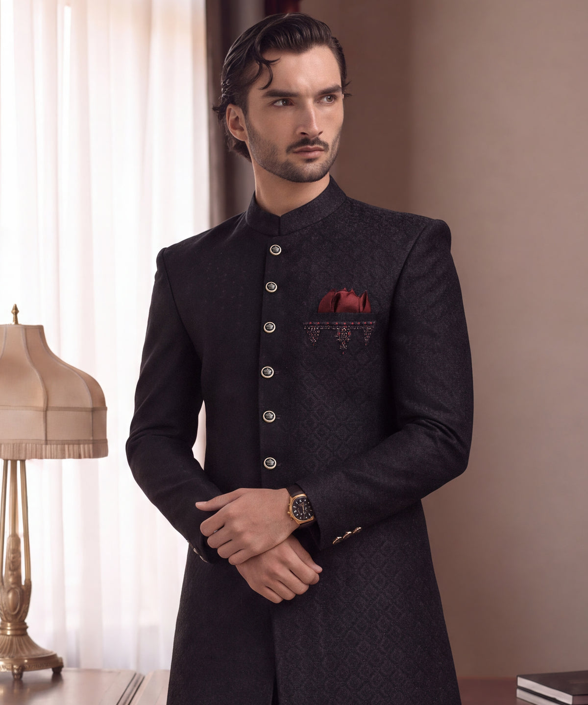Black Sherwani