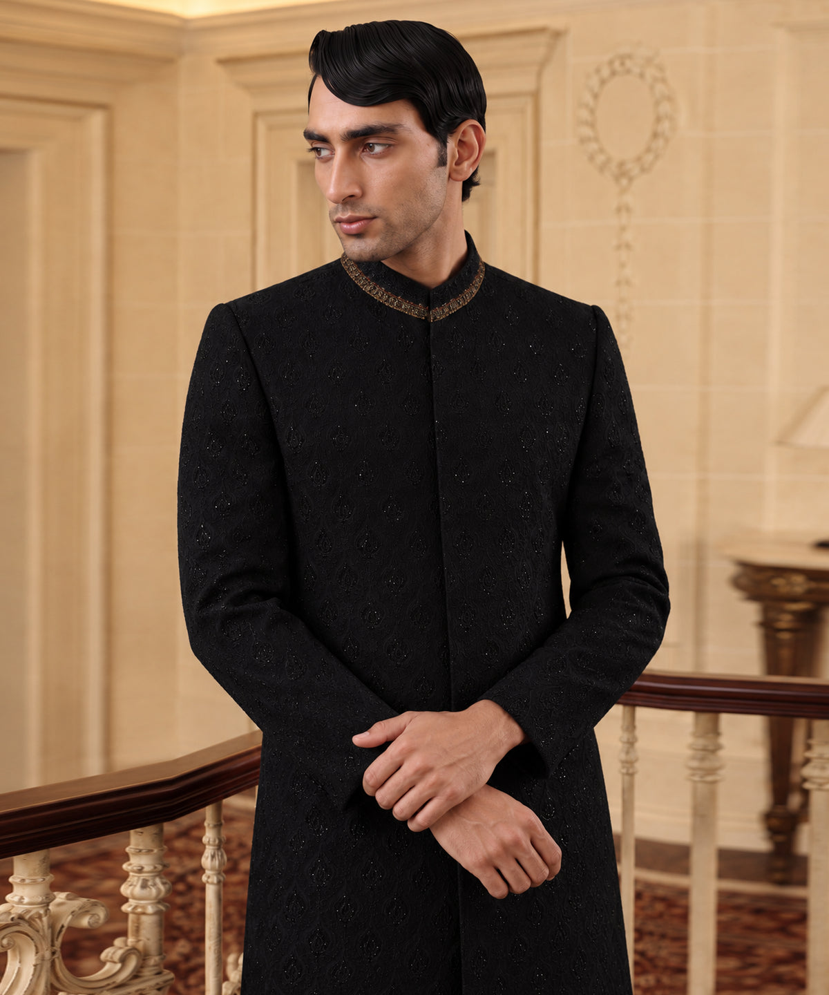 Black Sherwani