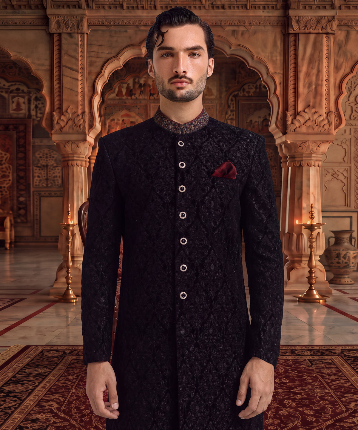 Black Sherwani