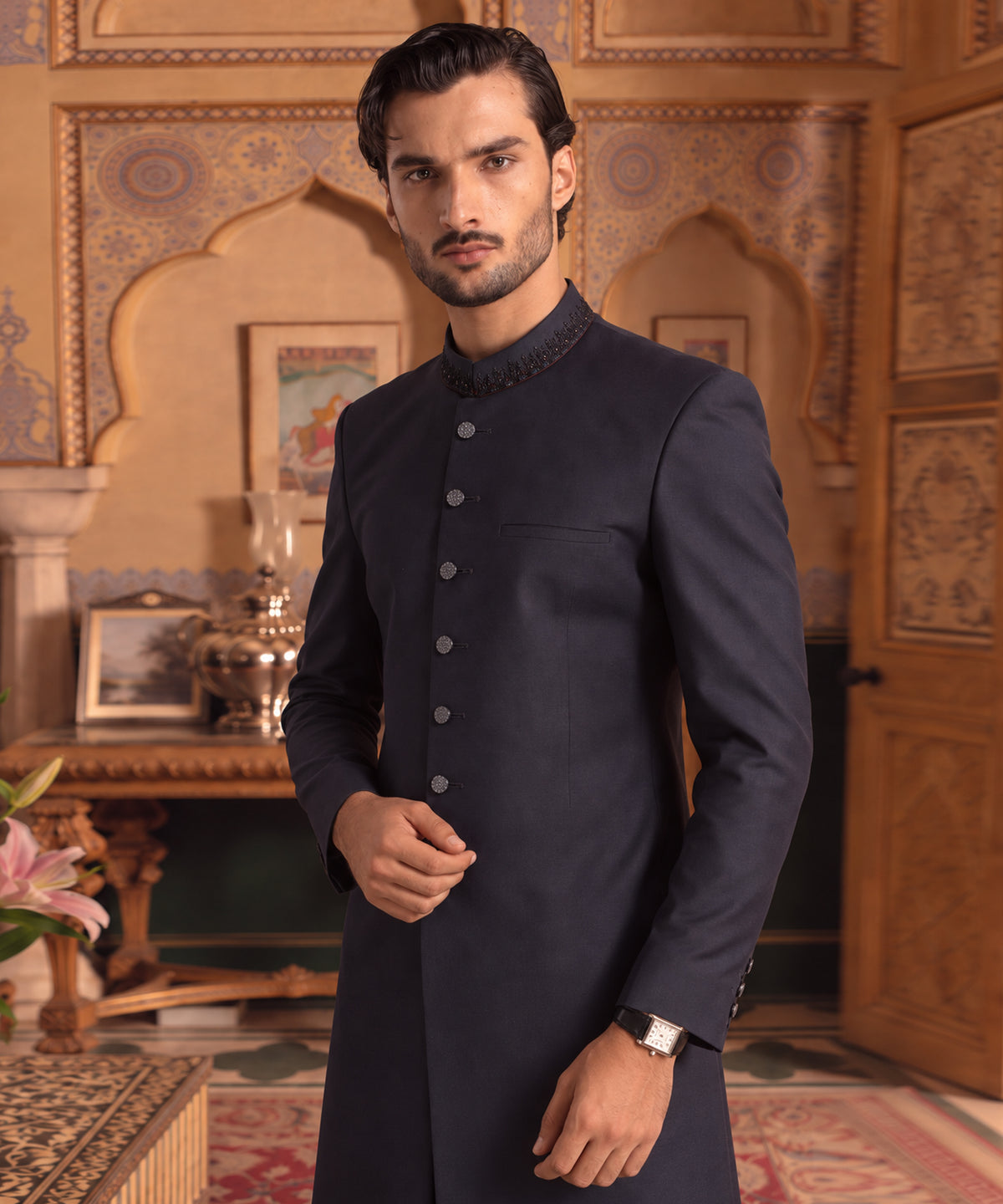 Charcoal Sherwani