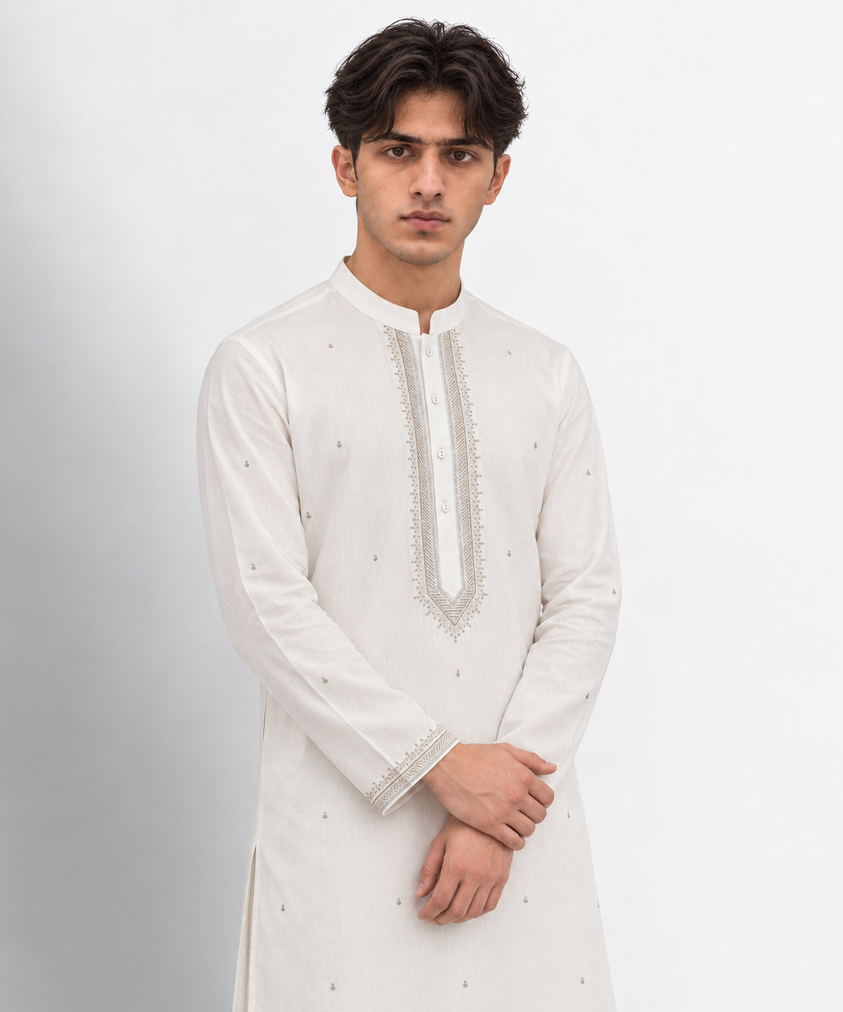 White Ayudia Kameez Shalwar