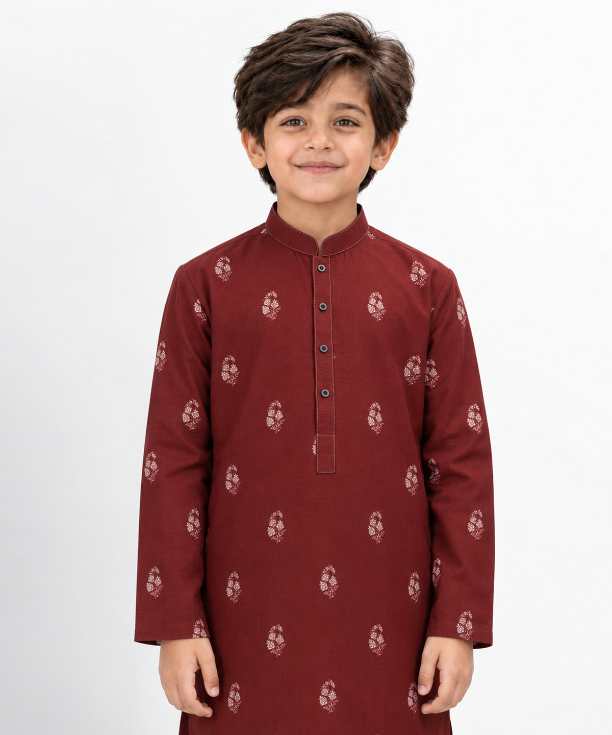 Maroon Formal Kurta Trousers