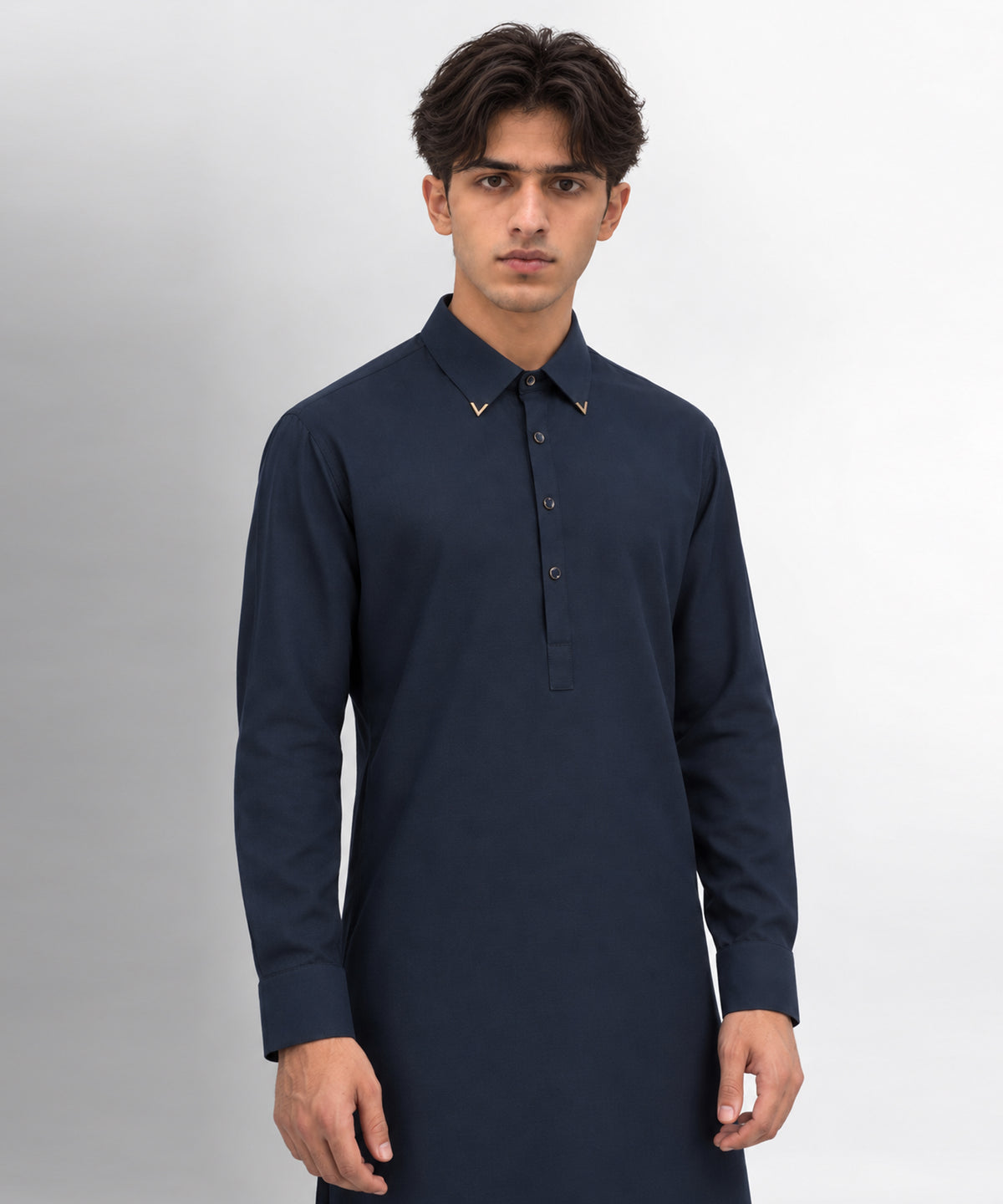 Blue Plain Kameez Shalwar
