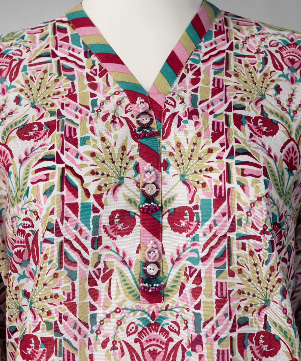 Multicolor Printed Khaddar Slub Unstitched 2Pc