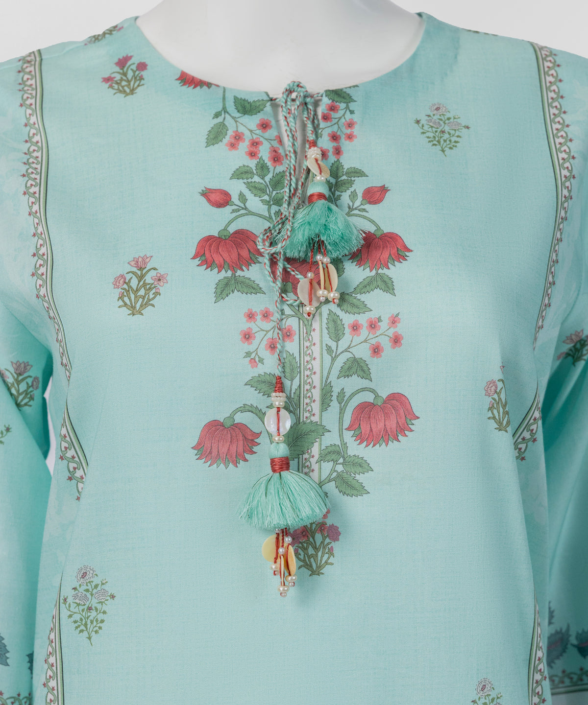 Pink Embroidered Khaddar Slub Unstitched 3Pc