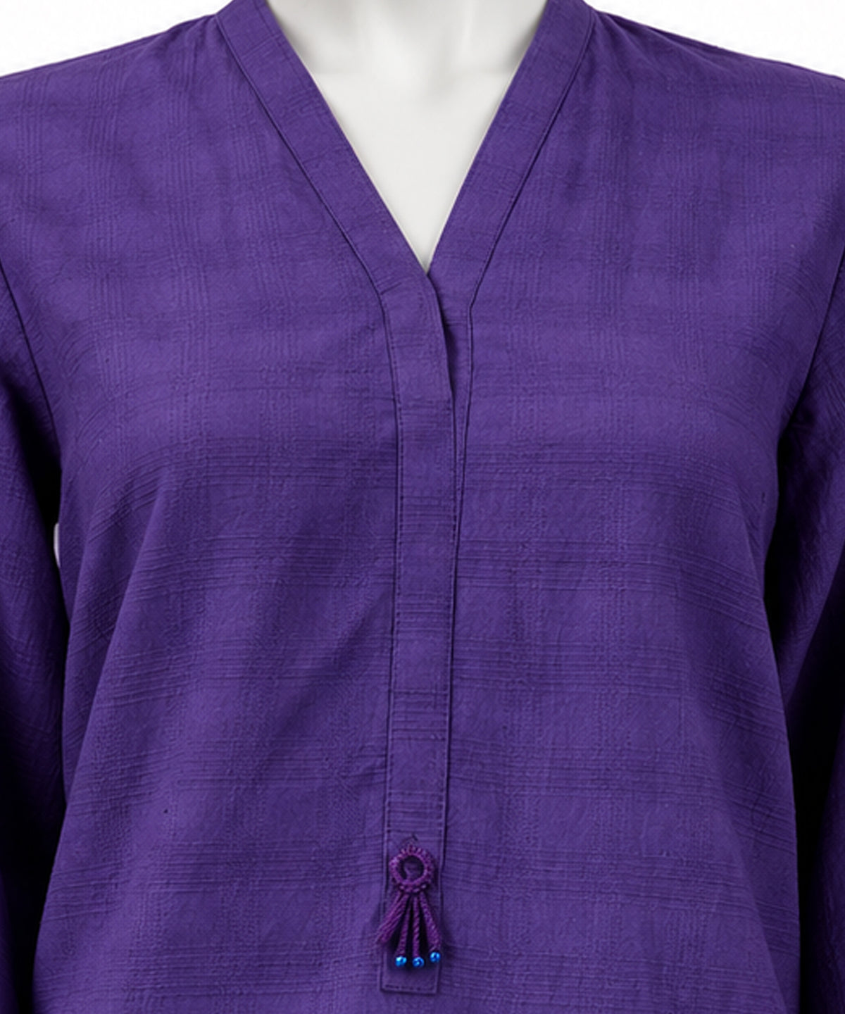 Purple Dyed Textured Co-Ord Set