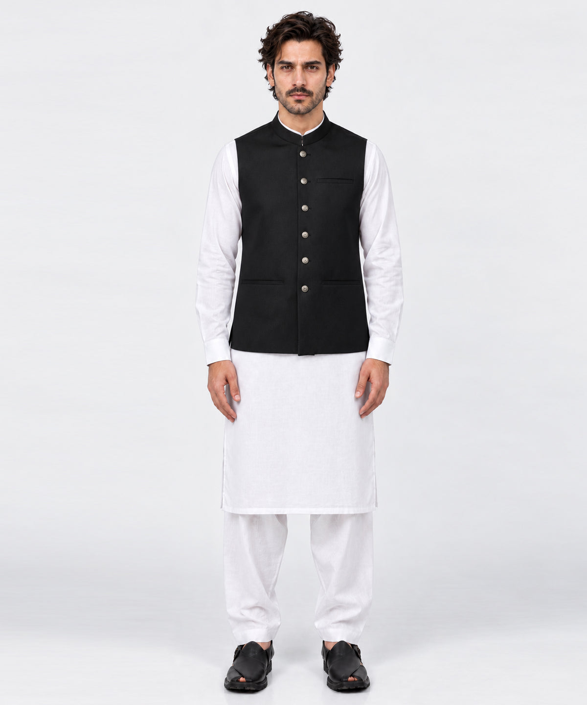 Black Formal Waistcoat
