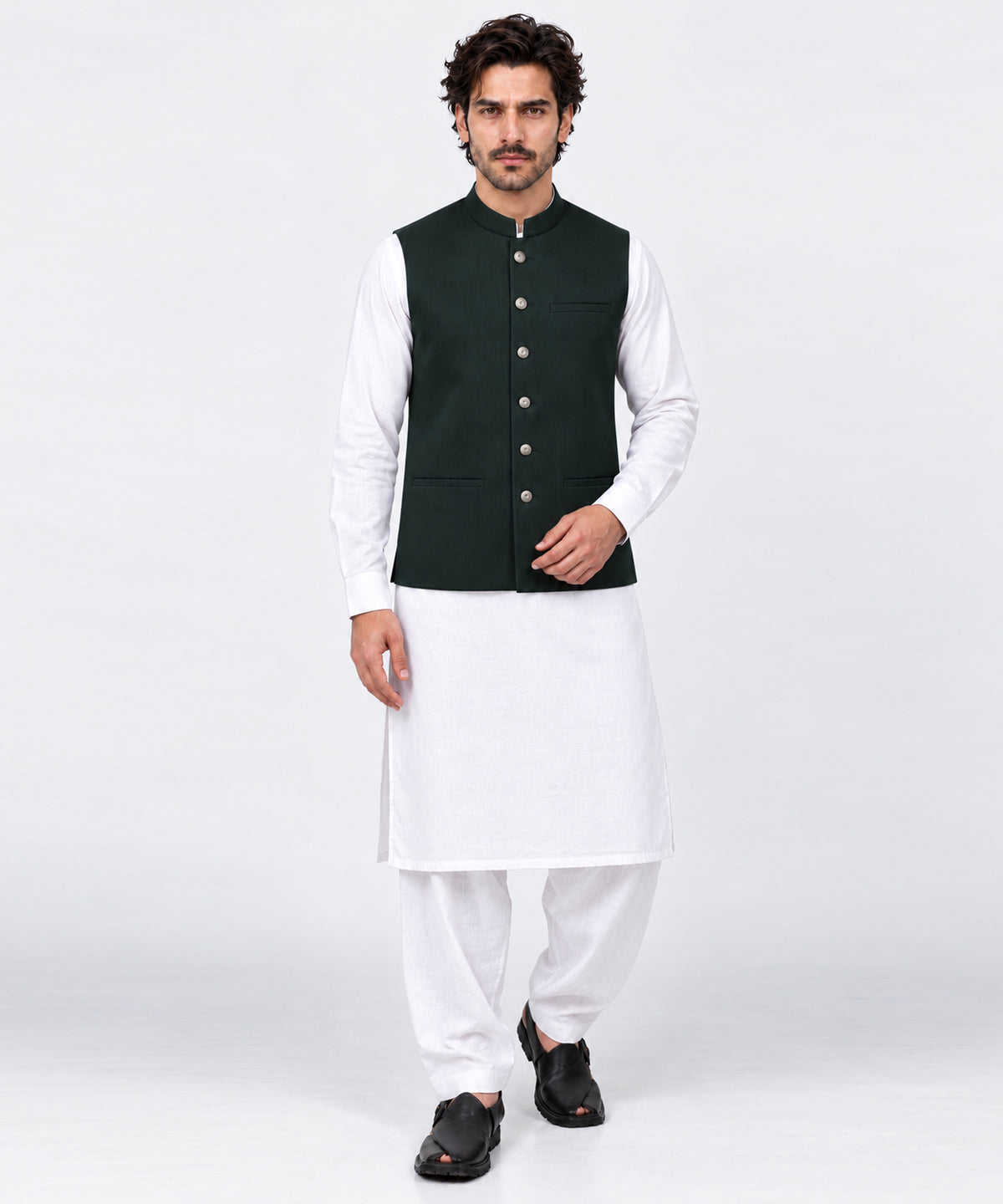 Green Formal Waistcoat
