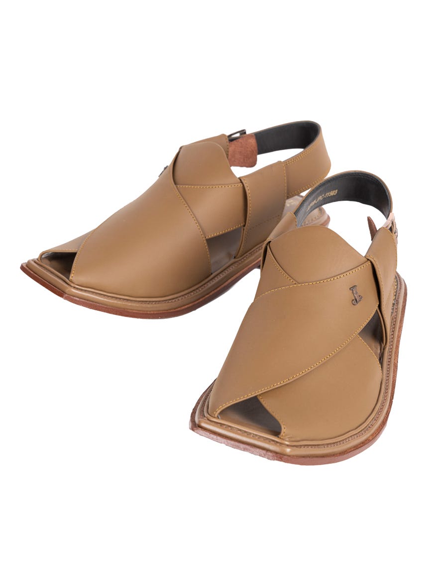 BROWN HIGH CHROME PESHAWARI SANDALS