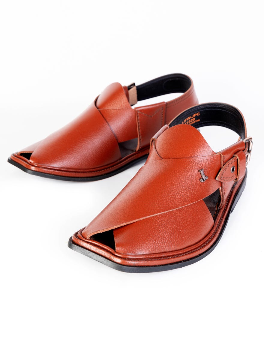 MAROON TEXTURED PESHAWARI SANDALS