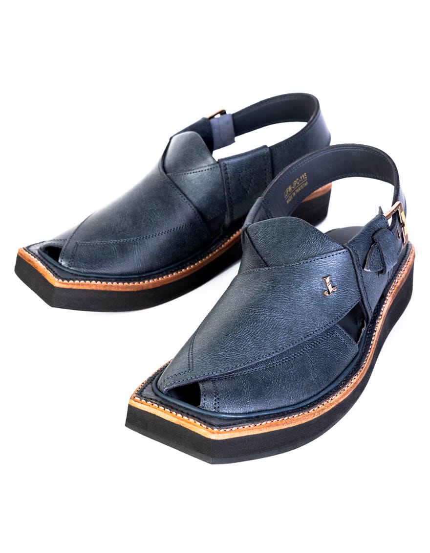 GREY PLAIN PESHAWARI SANDALS