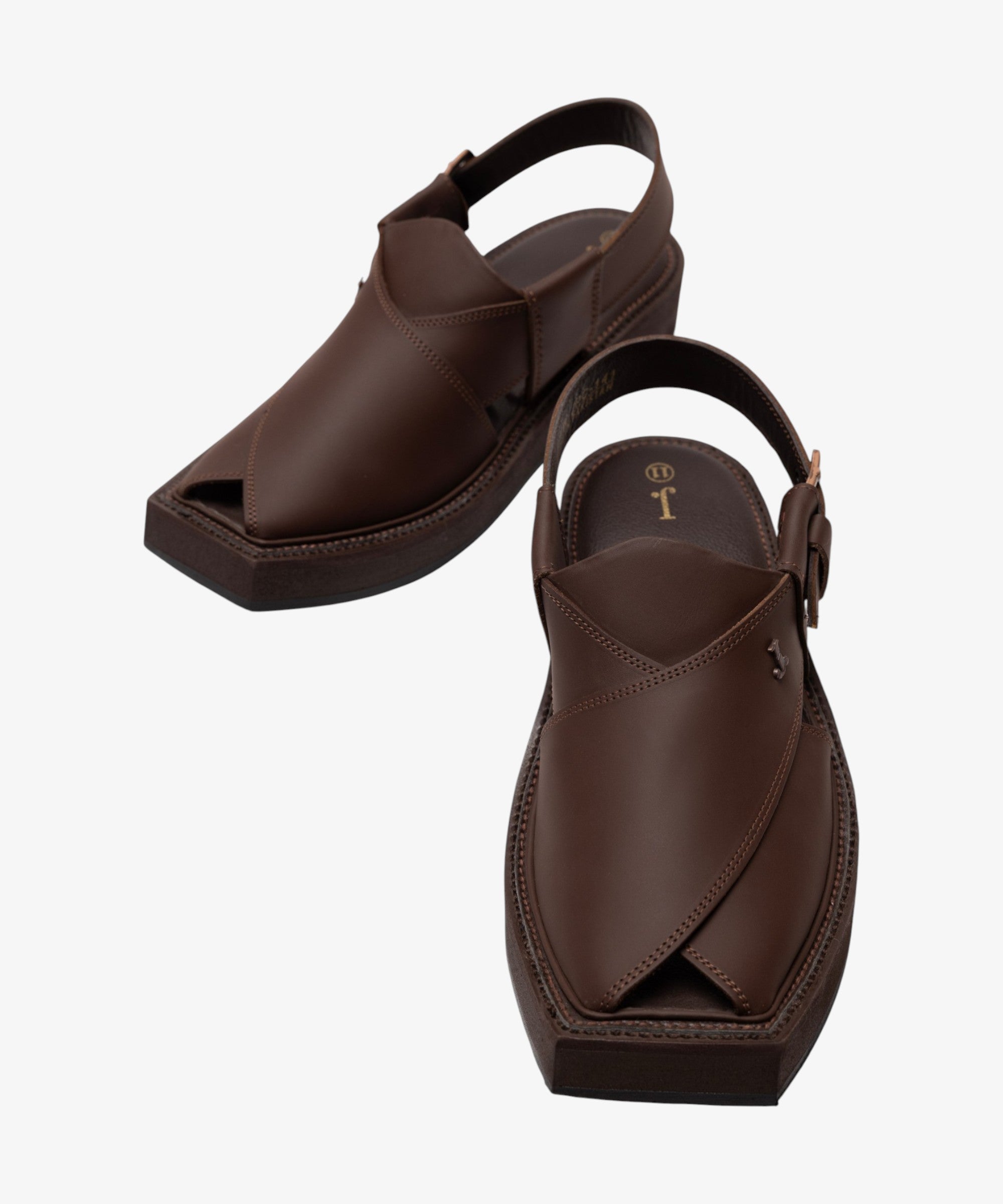Brown Plain Peshawari Sandals