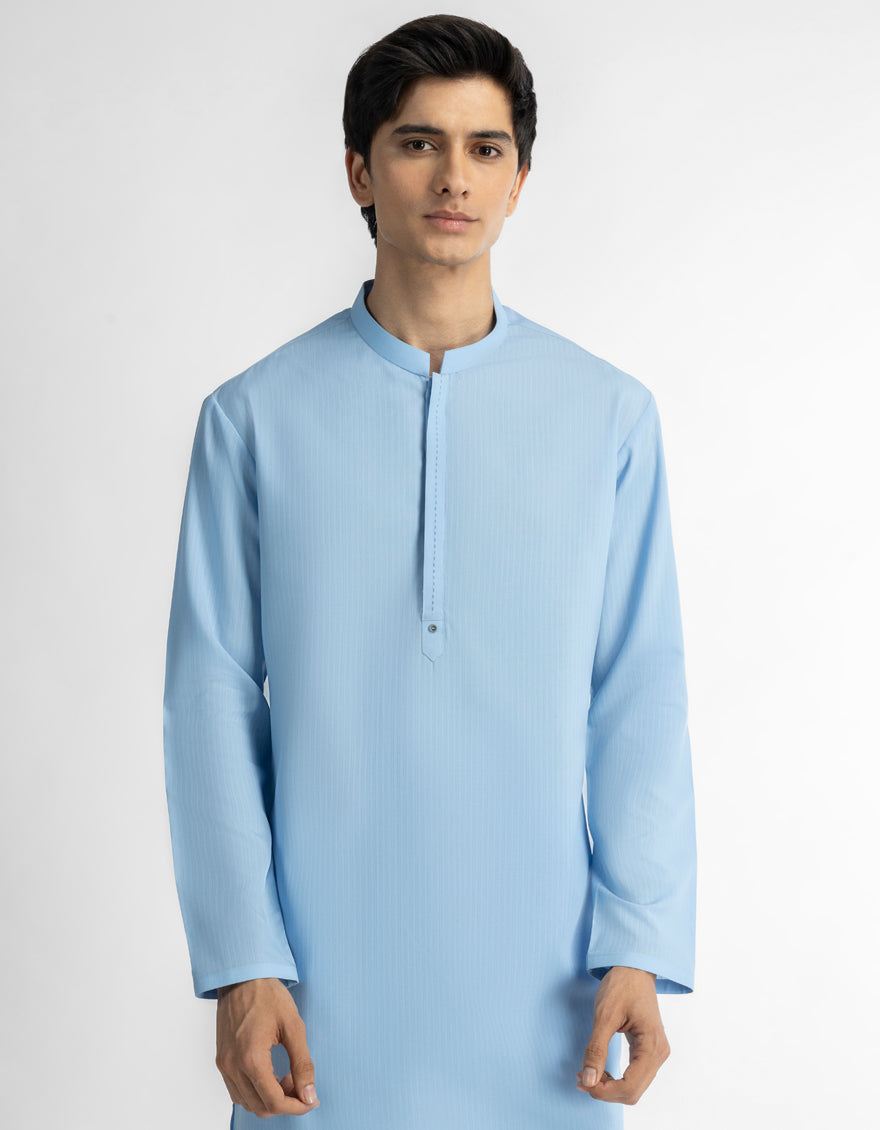 BLUE CASUAL KURTA TROUSERS