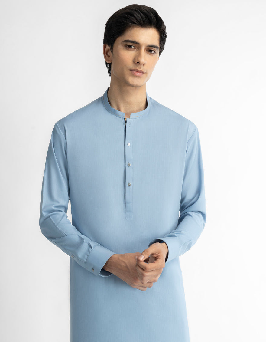 SKY BLUE CASUAL KAMEEZ SHALWAR