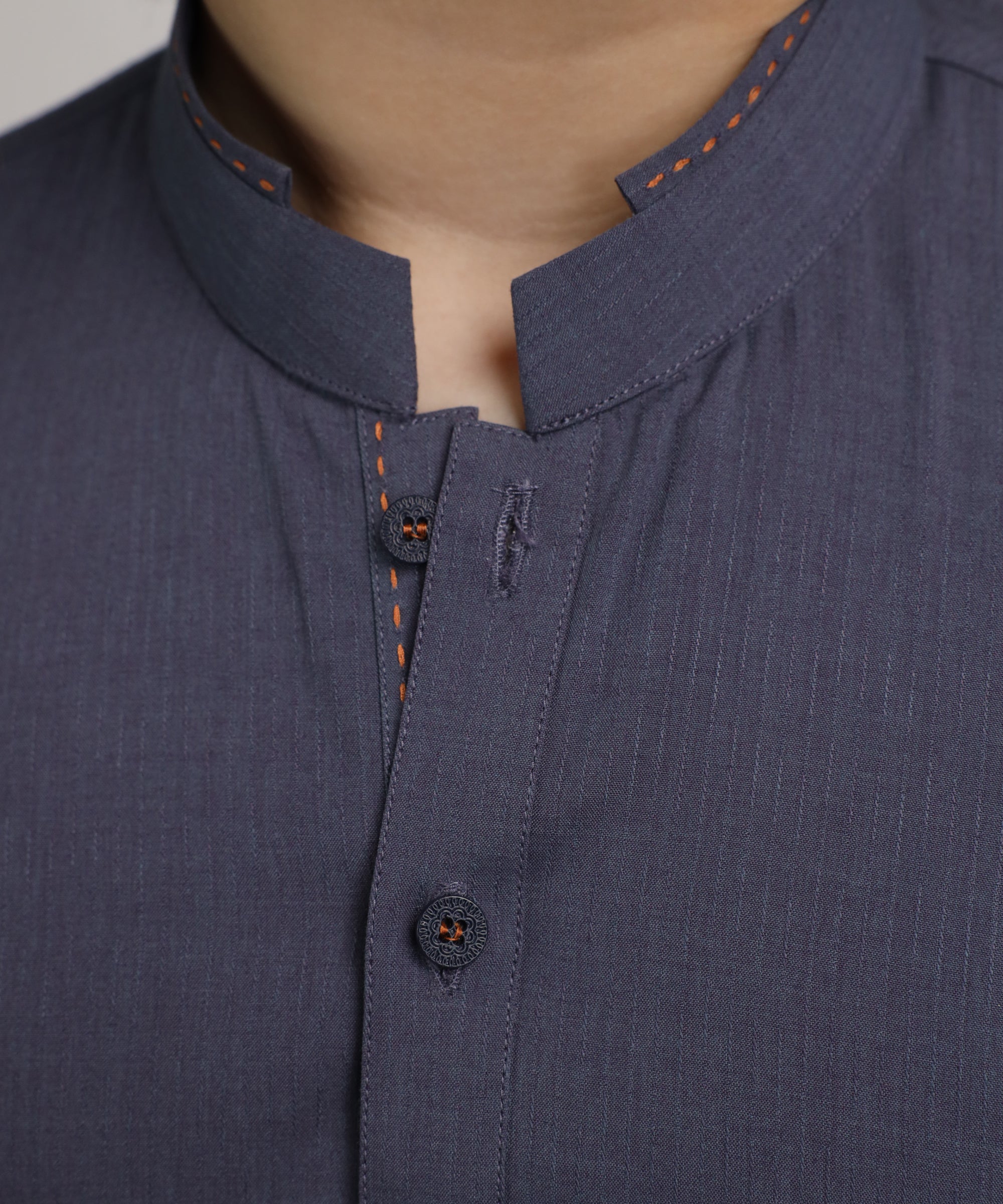 Grey Casual Kurta Trousers