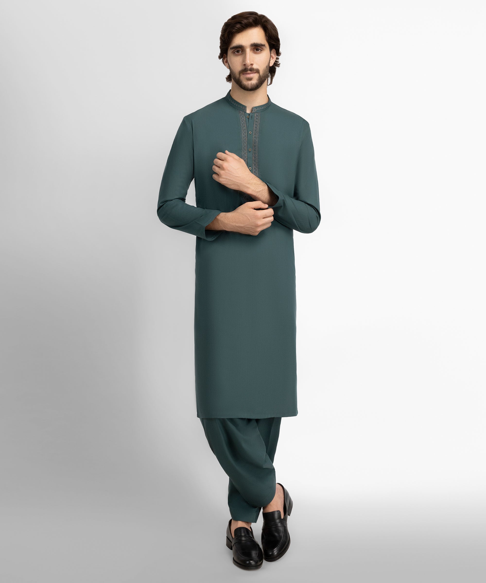 Forest Semi-Formal Kameez Shalwar