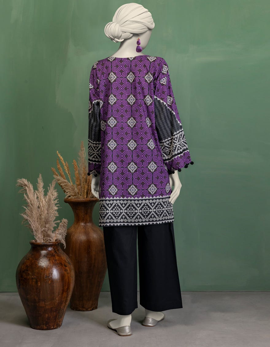 MULTICOLOR LAWN PRINTED UNSTITCHED 2PC
