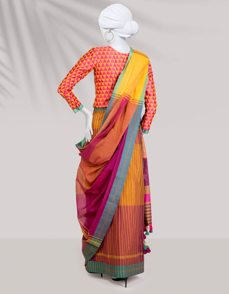 MULTICOLOR JACQUARD SAREE | JSR-S-24-505