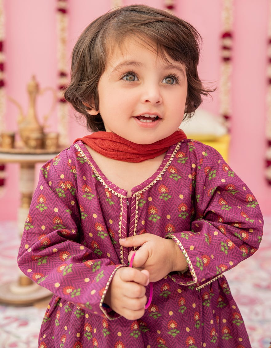 PURPLE LAWN STITCHED 3PC | JGK-S-24-1920