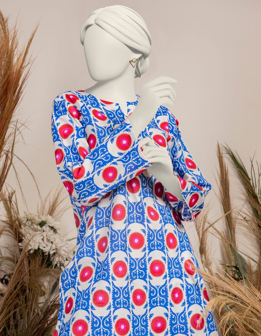 BLUE LIMINAL KURTI | JJLK-S-JPWS-24-3007