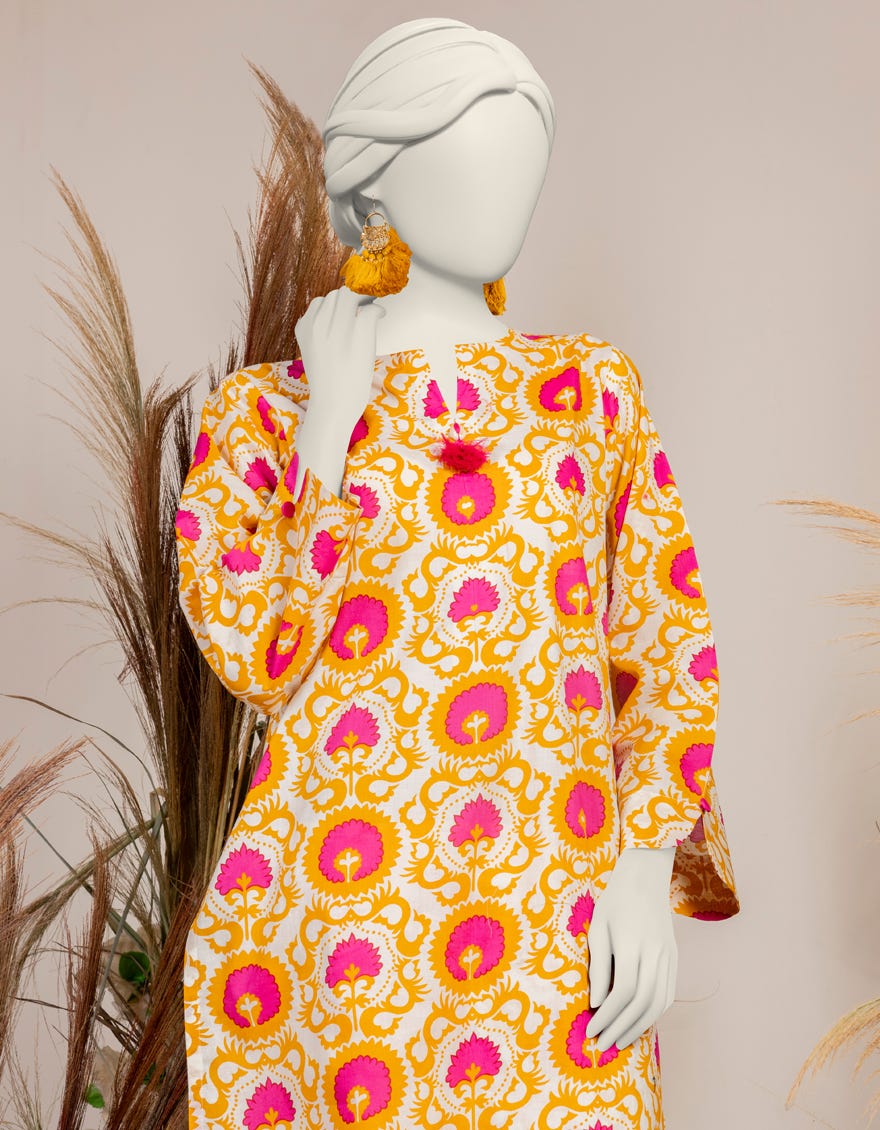 YELLOW LIMINAL KURTI | JJLK-S-JPWS-24-3009