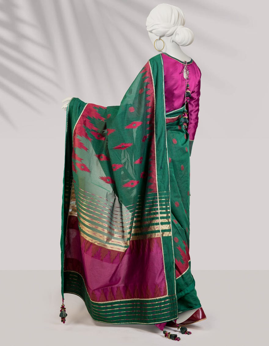 MULTICOLOR JACQUARD SAREE | JSR-S-24-503