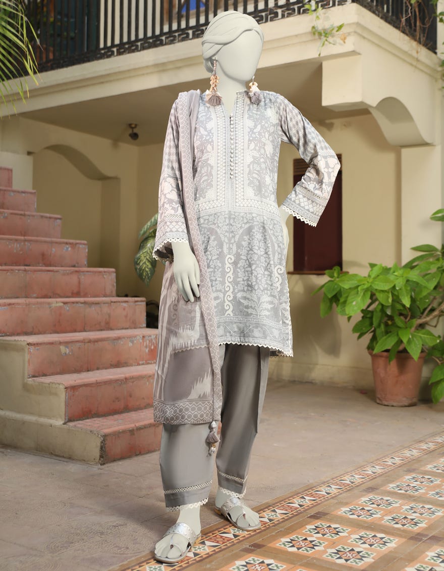 Multicolor Lawn Unstitched 3 Piece Dress | Jlawn-S-24-563