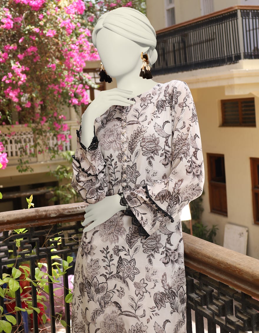 MULTICOLOR LAWN UNSTITCHED 1PC | JLAWN-S-JSU-24-929