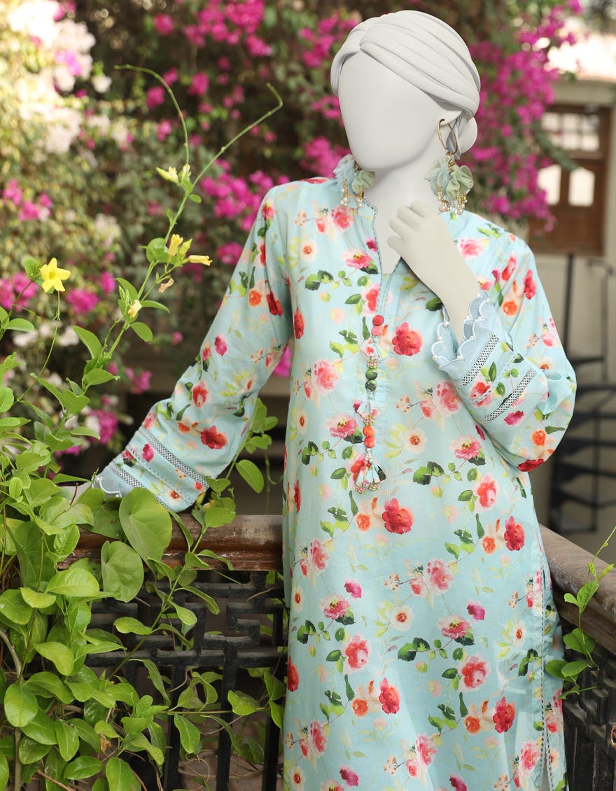 MULTICOLOR LAWN UNSTITCHED 1PC | JLAWN-S-JSU-24-923
