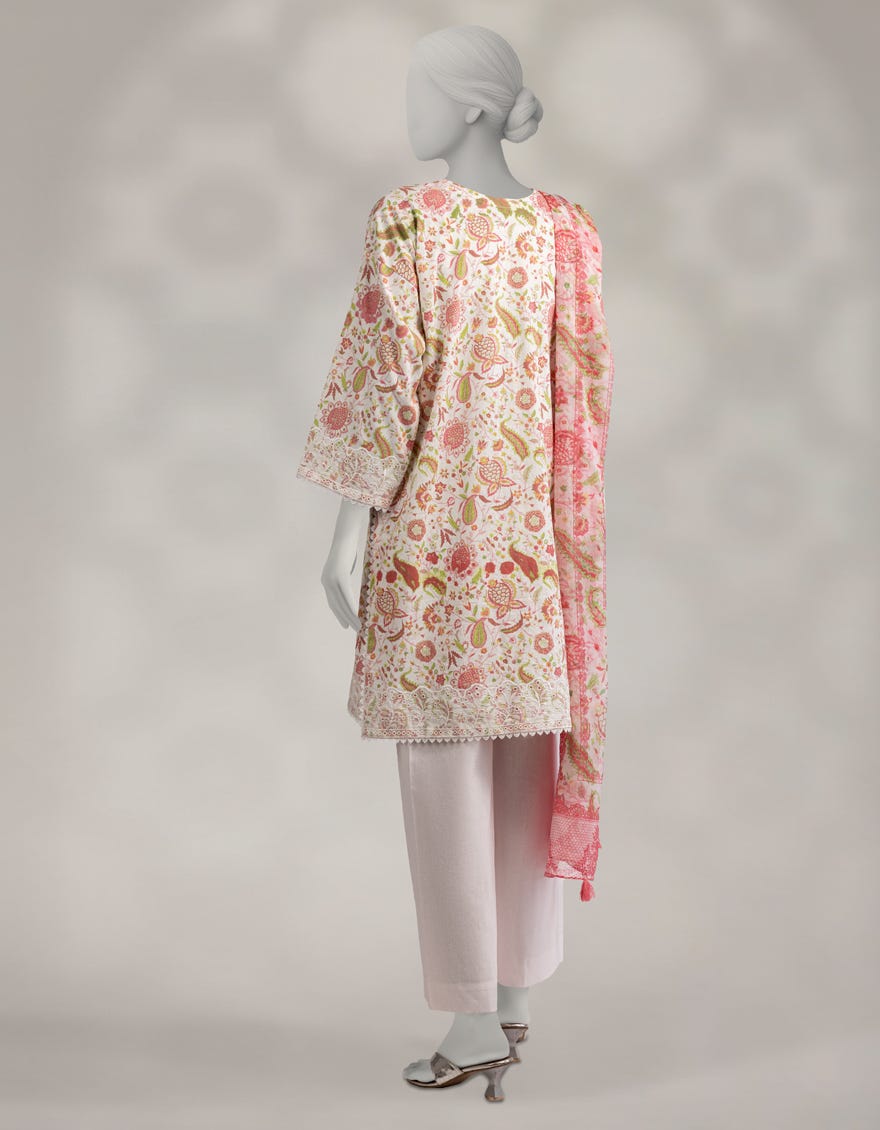 MULTICOLOR KARANDI EMBROIDERED UNSTITCHED 3PC
