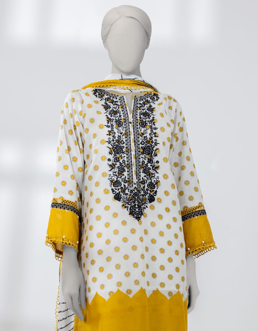 GREY LAWN EMBROIDERED UNSTITCHED 2PC