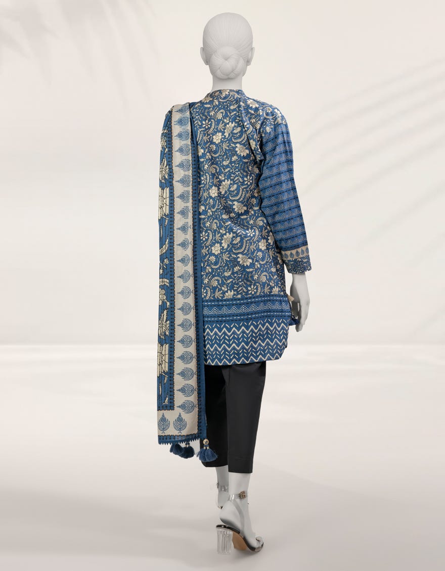 MULTICOLOR DIGITAL PRINTED CAMBRIC UNSTITCHED 2PC