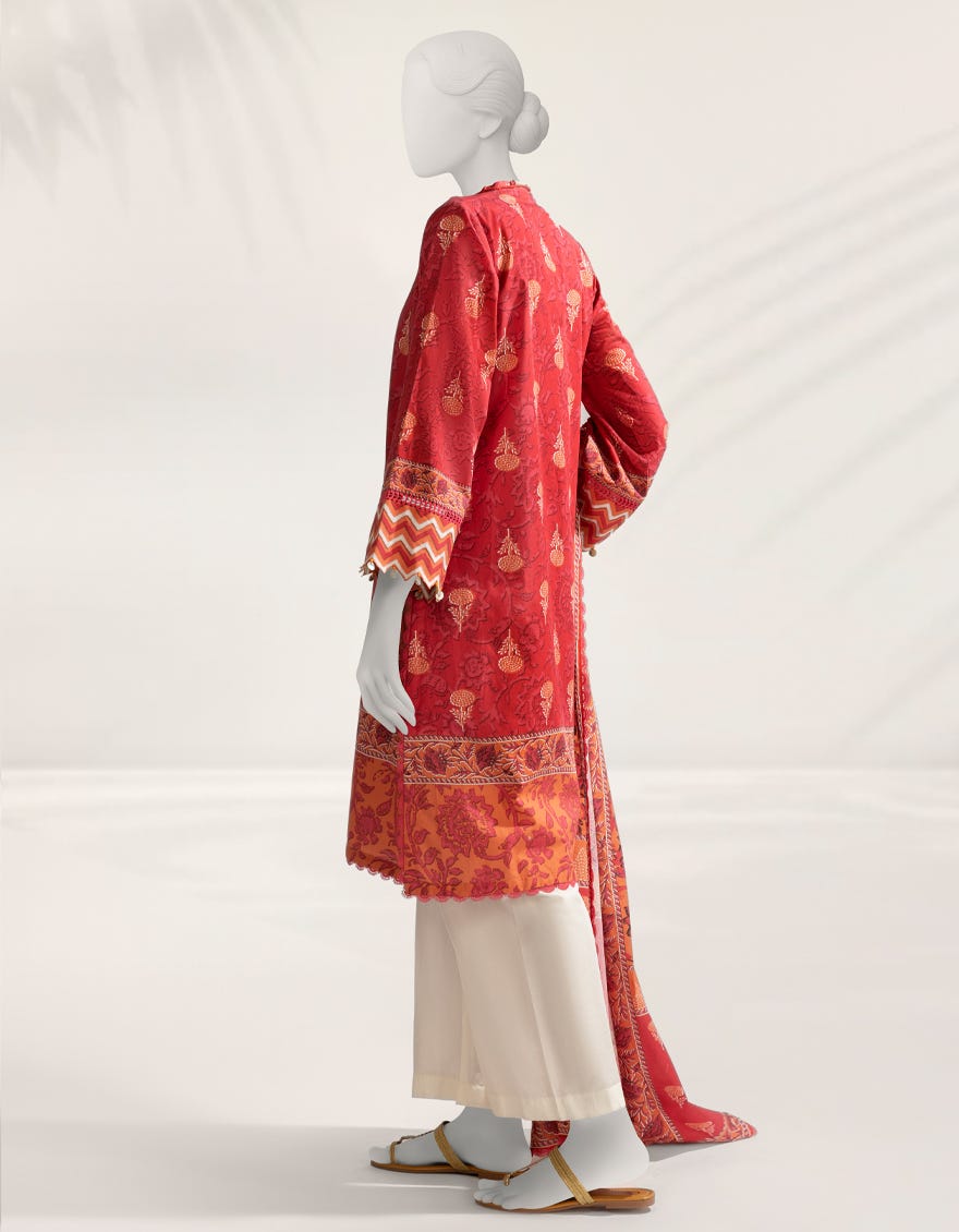 MULTICOLOR DIGITAL PRINTED CAMBRIC UNSTITCHED 2PC