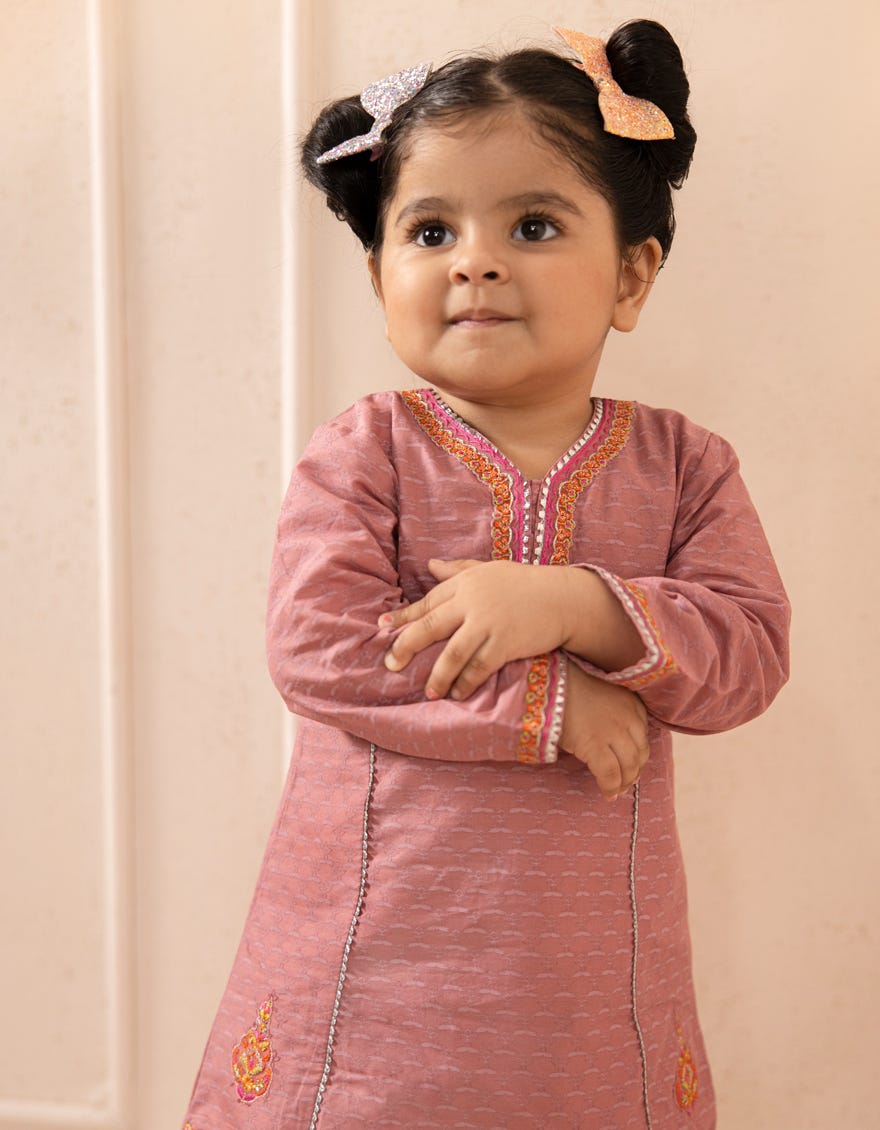 PINK LAWN EMBROIDERED 3PC STITCHED
