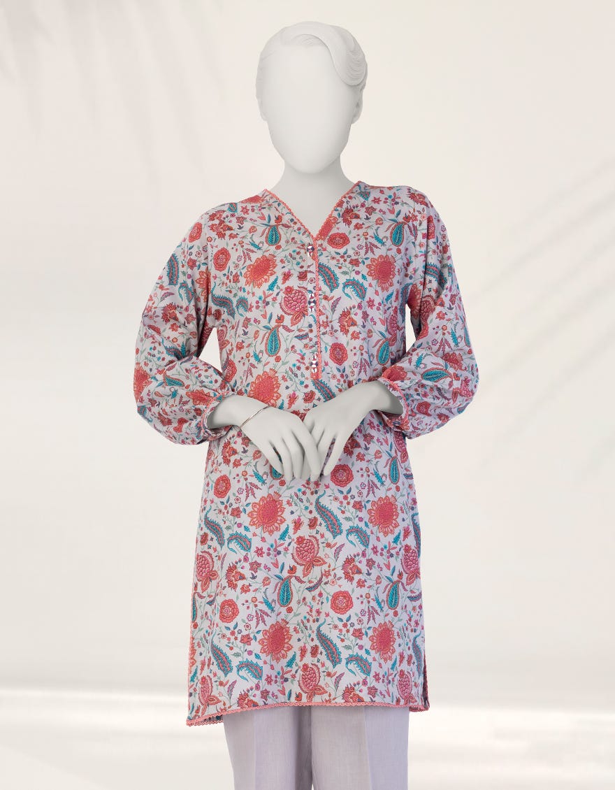 GREY PRINTED LIMINAL UNSTITCHED 2PC