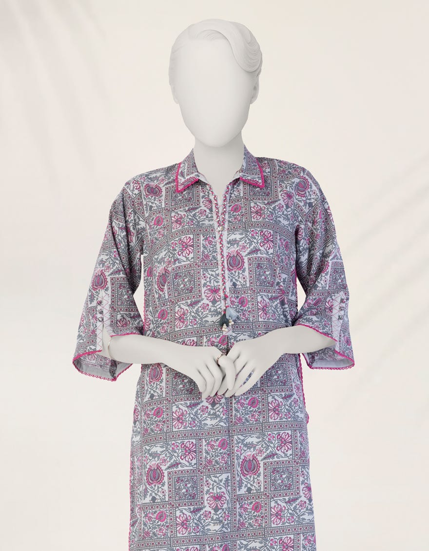 MULTICOLOR PRINTED LIMINAL UNSTITCHED 2PC