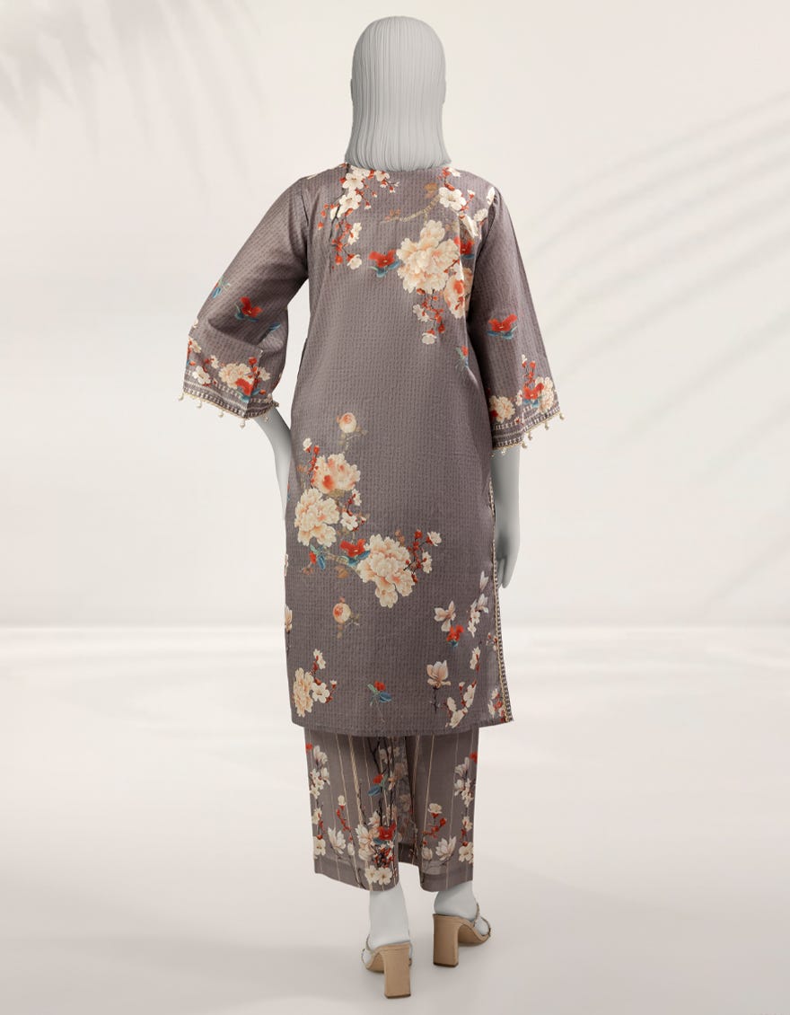 MULTICOLOR DIGITAL PRINTED CAMBRIC UNSTITCHED 2PC