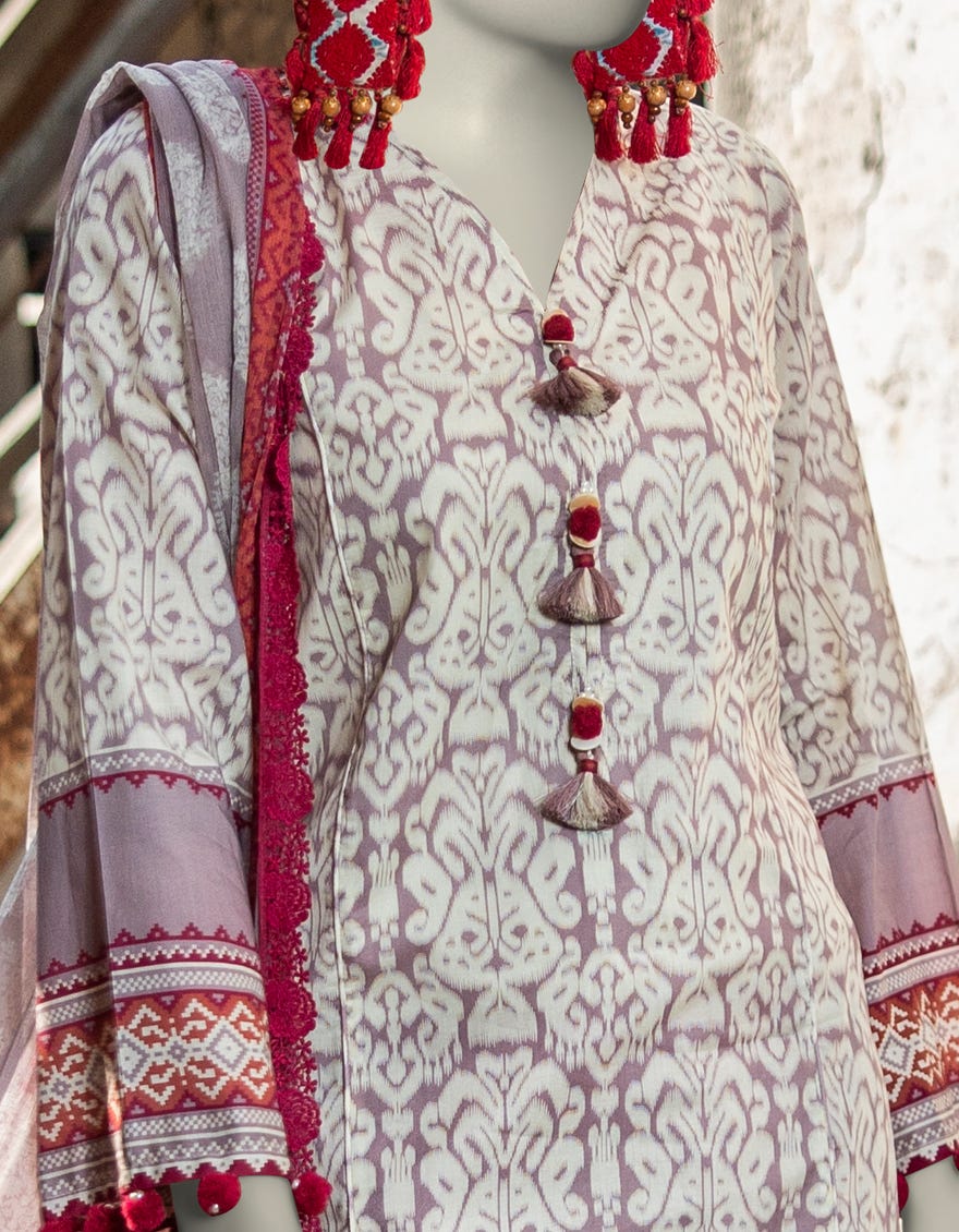 MULTICOLOR LAWN PRINTED UNSTITCHED 3PC | JLAWN-S-25-3037
