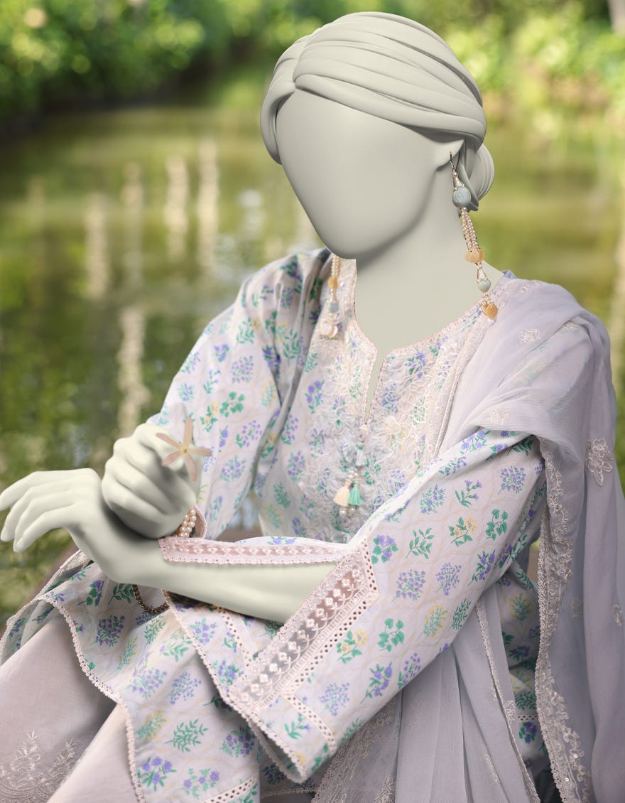 MULTICOLOR LAWN EMBROIDERED UNSTITCHED 3PC | JLAWN-S-25-3167