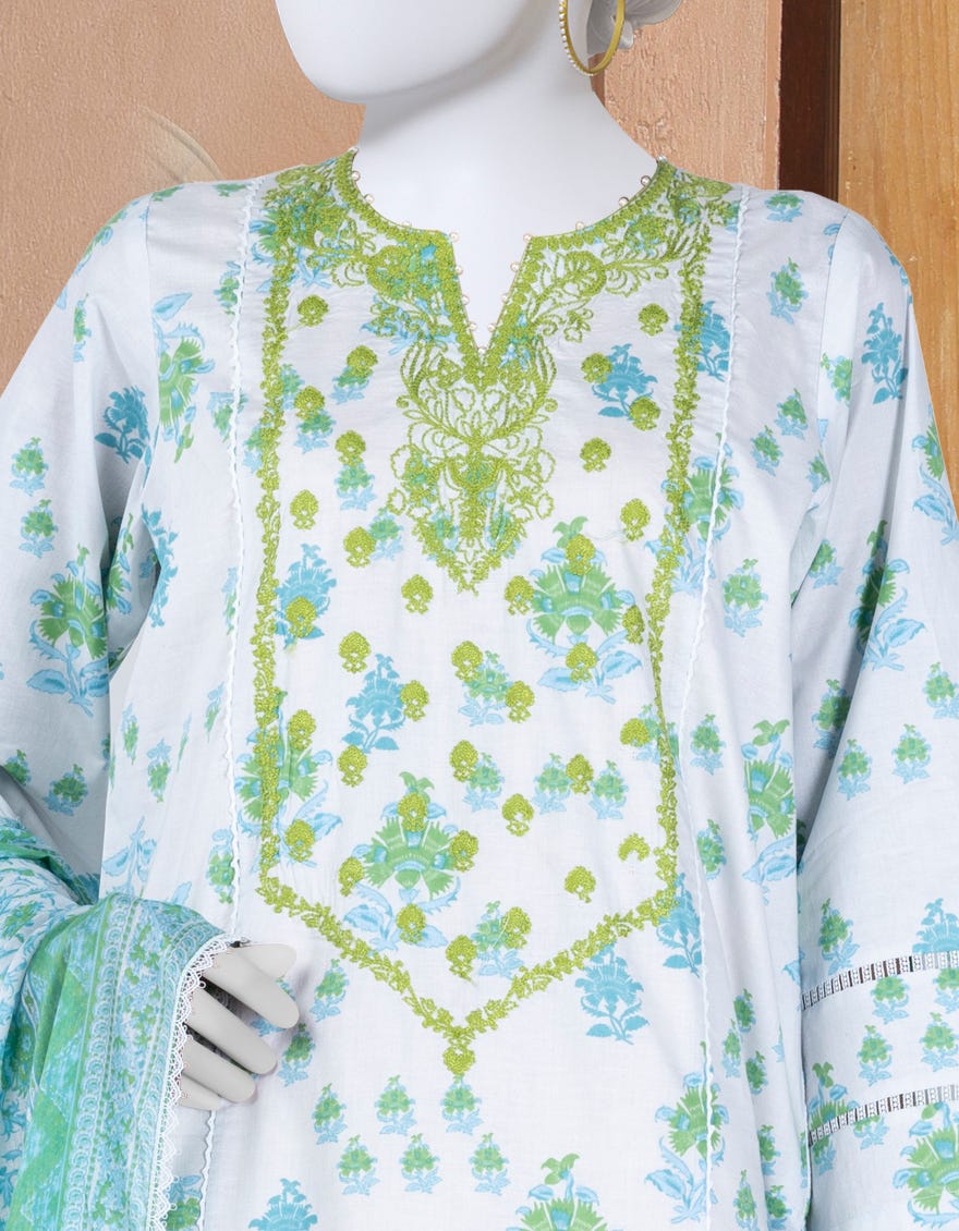 MULTICOLOR LAWN EMBROIDERED UNSTITCHED 3PC | JLAWN-S-25-3300-A