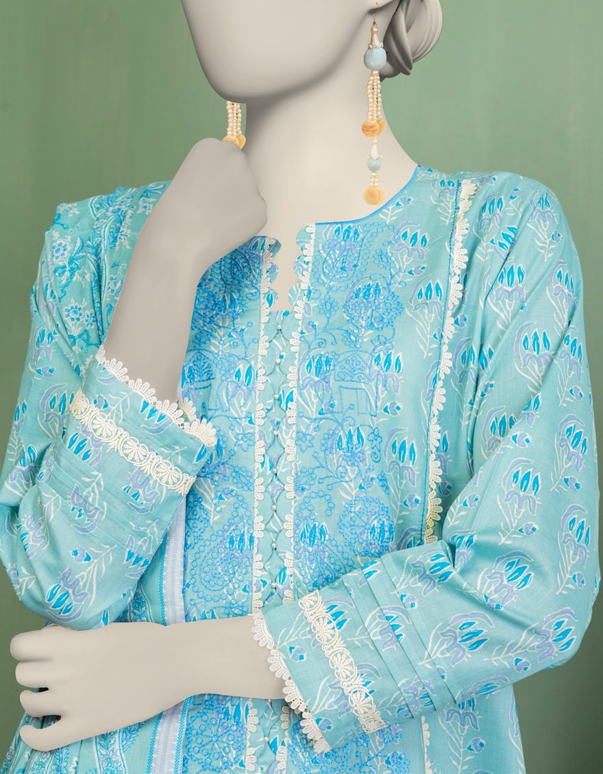 GREEN LAWN EMBROIDERED UNSTITCHED 3PC