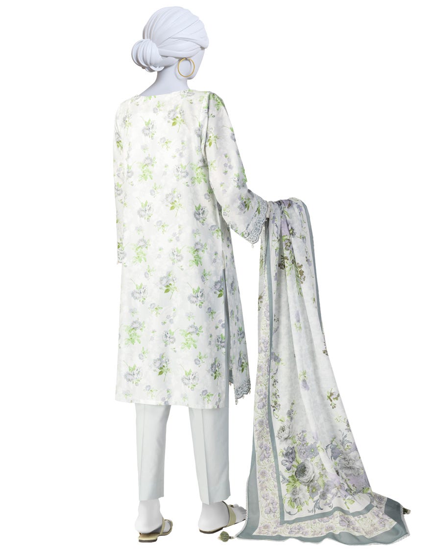 MULTICOLOR PRINTED LAWN UNSTITCHED 3PC