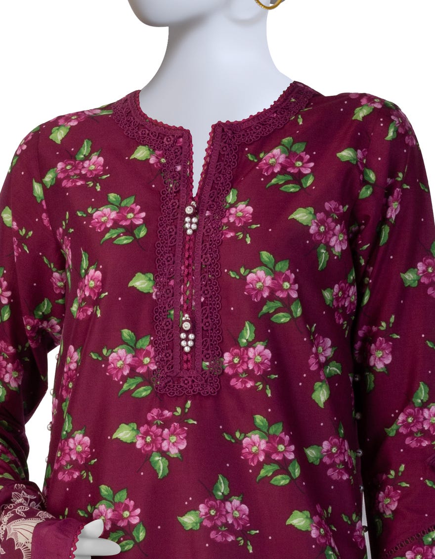 MULTICOLOR PRINTED LAWN UNSTITCHED 3PC