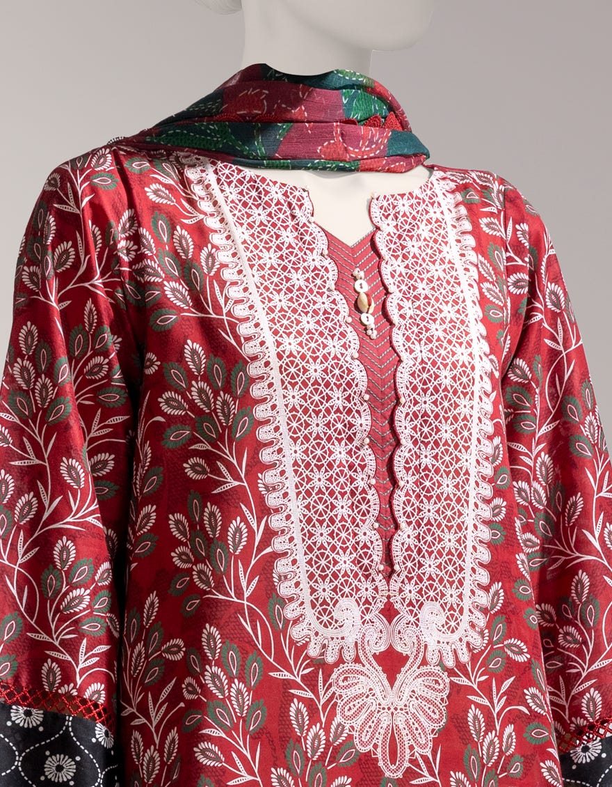 MULTICOLOR LIMINAL PRINTED UNSTITCHED 3PC