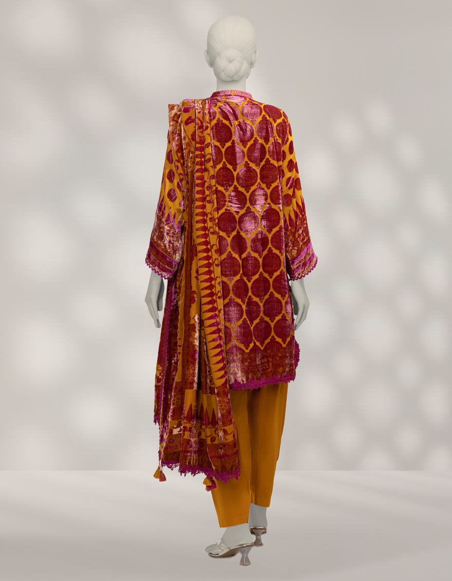 MULTICOLOR PALACHI DIGITAL PRINTED UNSTITCHED 3PC
