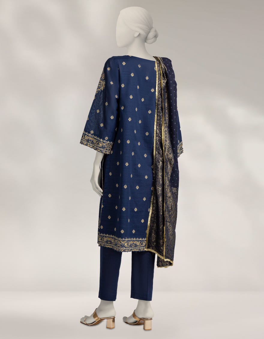 MULTICOLOR KHADDAR PASTE PRINTED UNSTITCHED 3PC