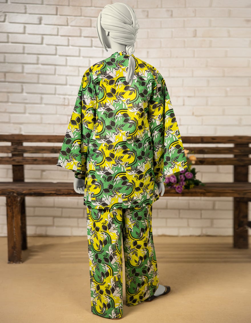GREEN LAWN PRINTED KURTA